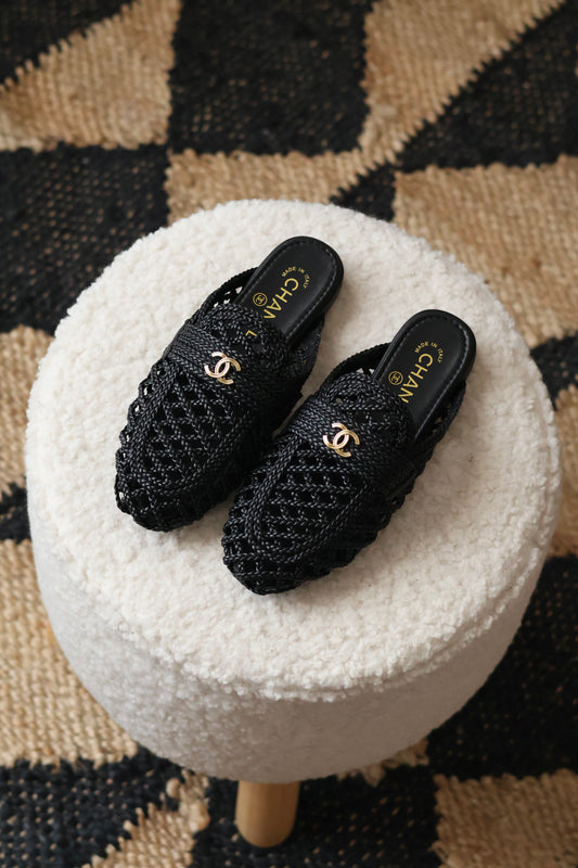 Braided Woven Mules