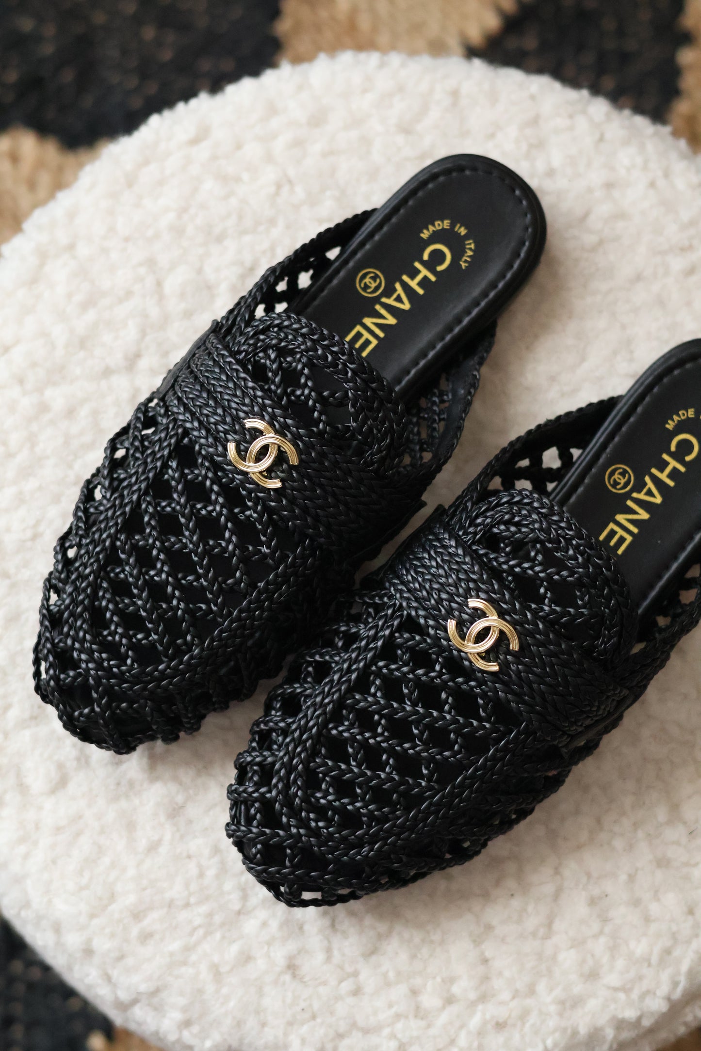 Braided Woven Mules