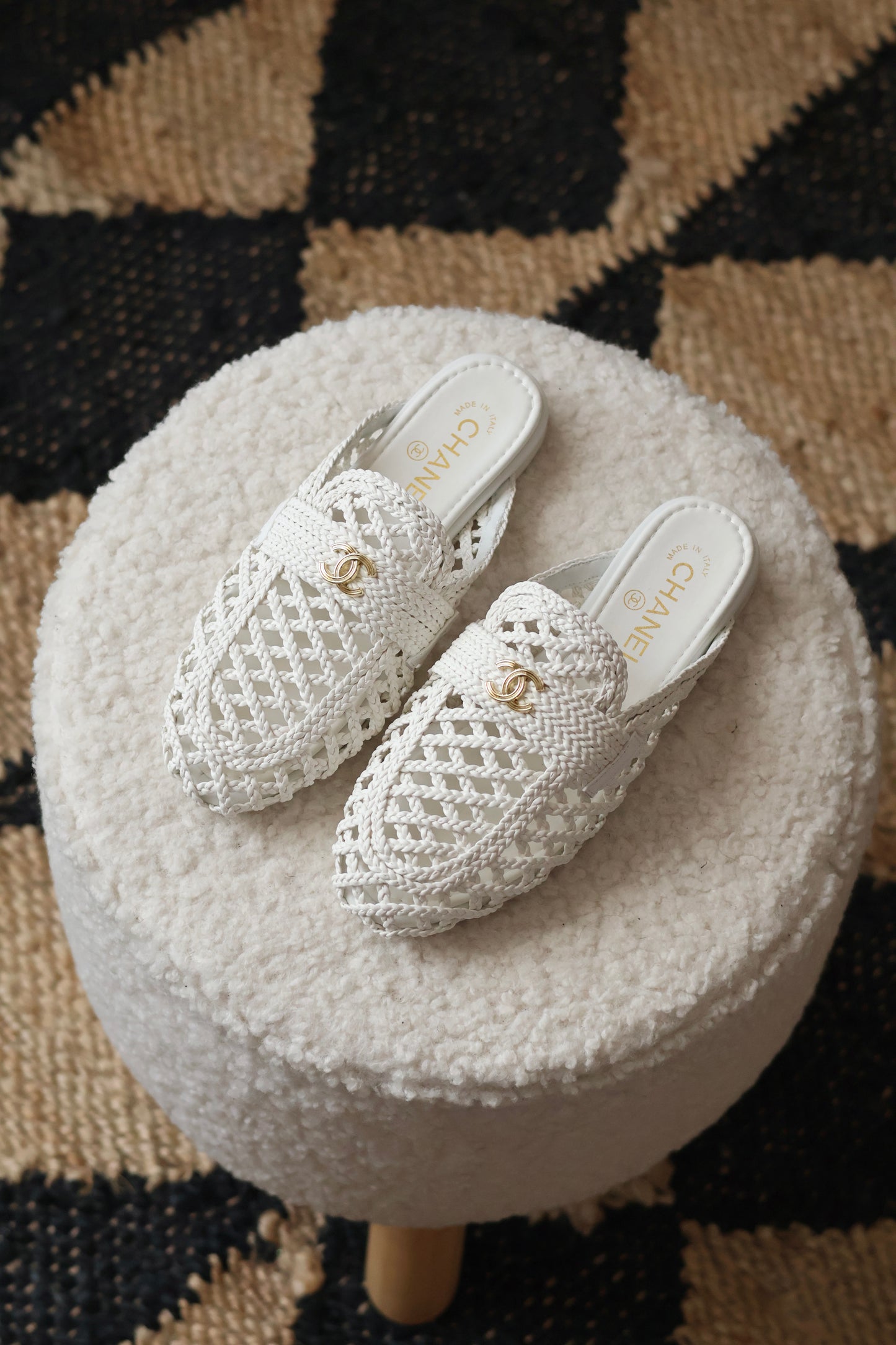 Braided Woven Mules