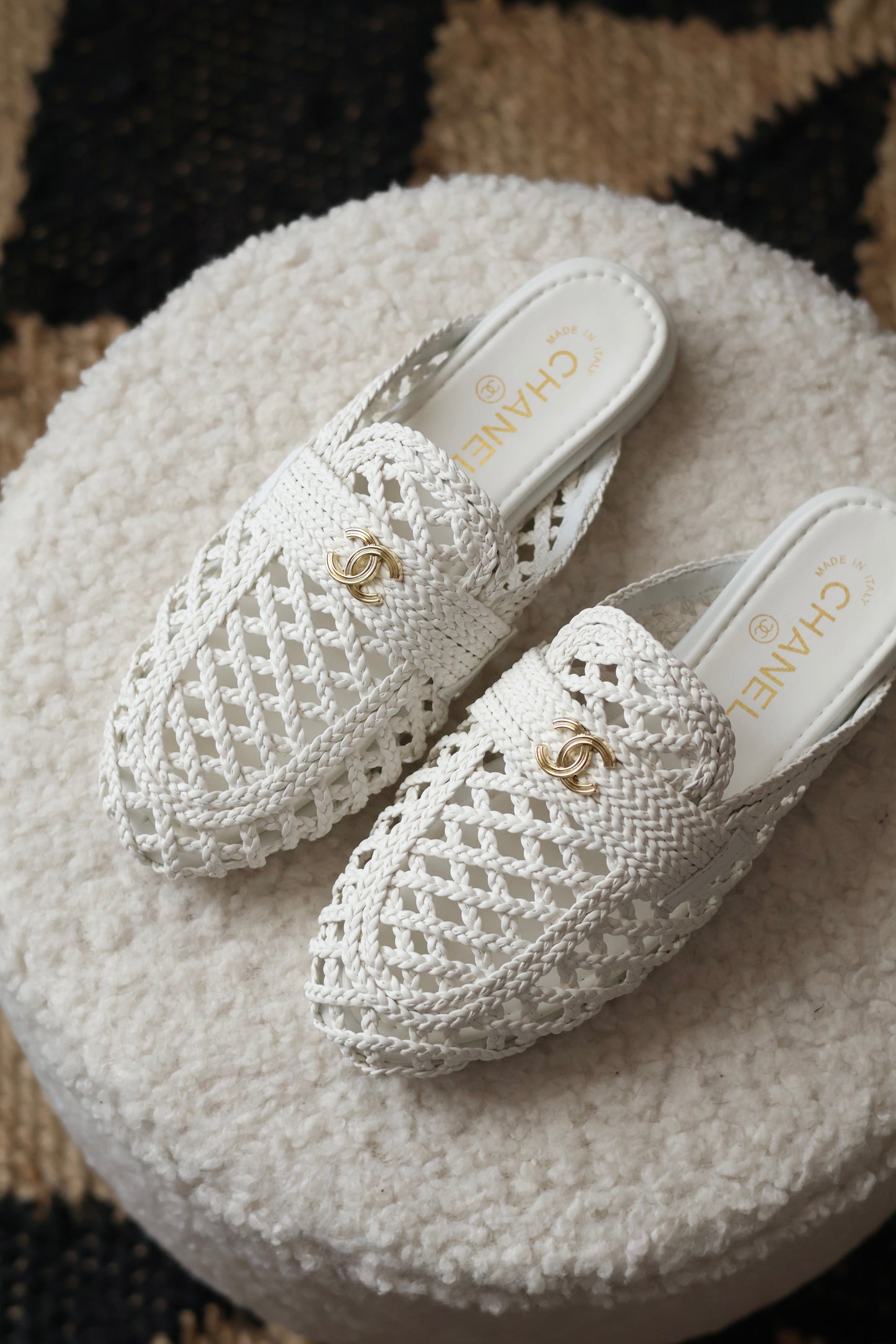 Braided Woven Mules