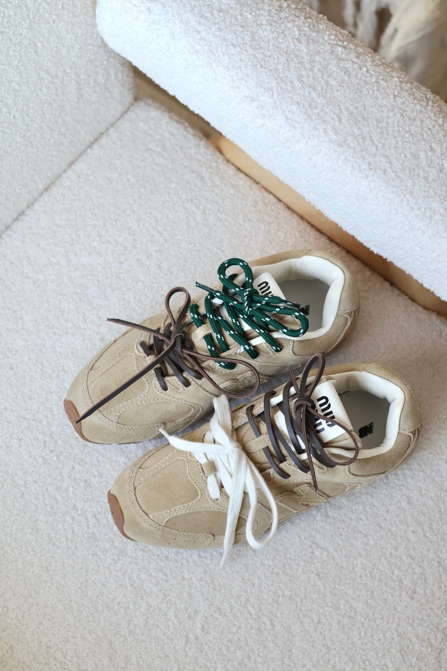 New Balance X Miu Miu 530 SL suede sneakers