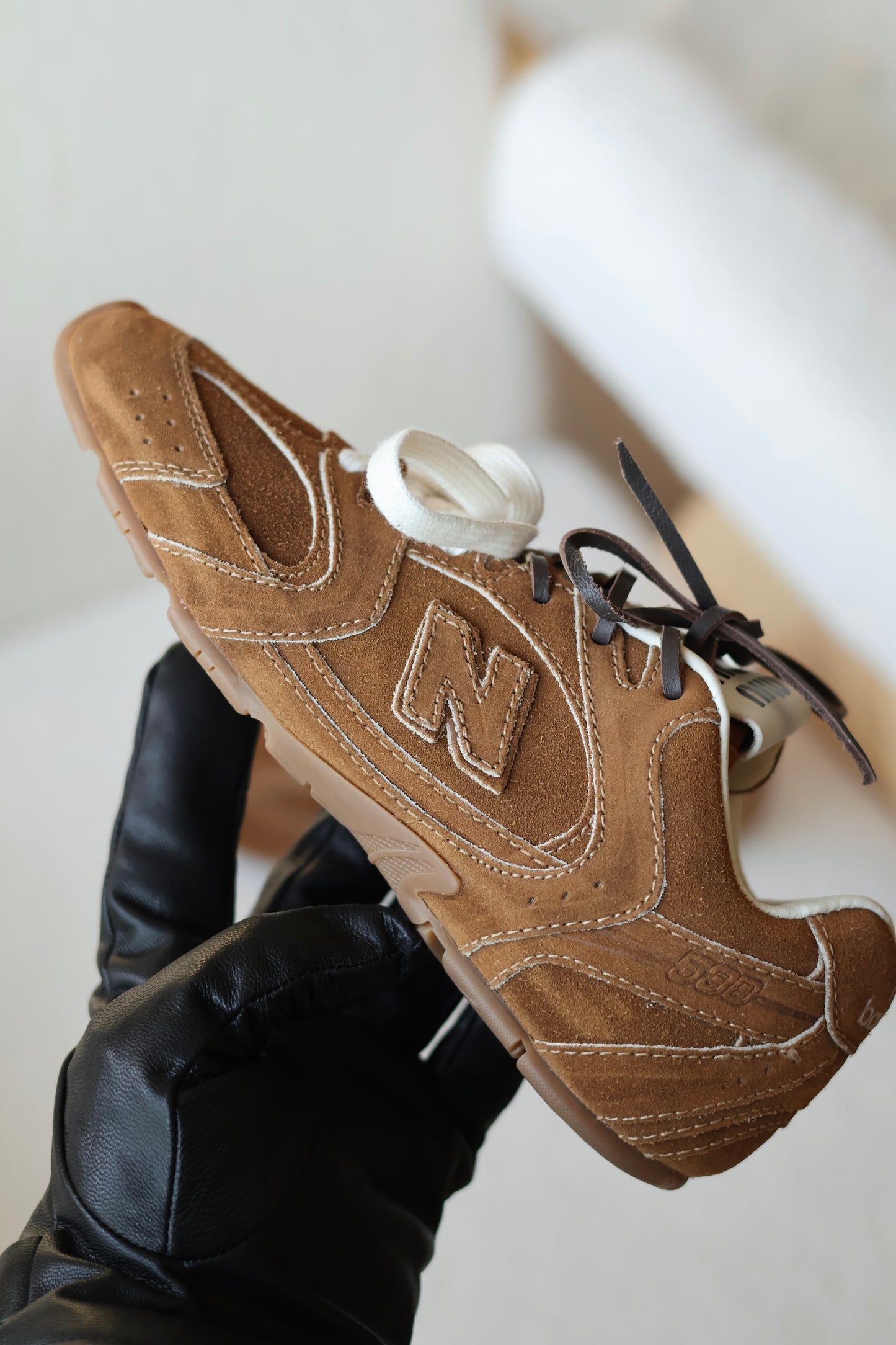 New Balance X Miu Miu 530 SL suede sneakers