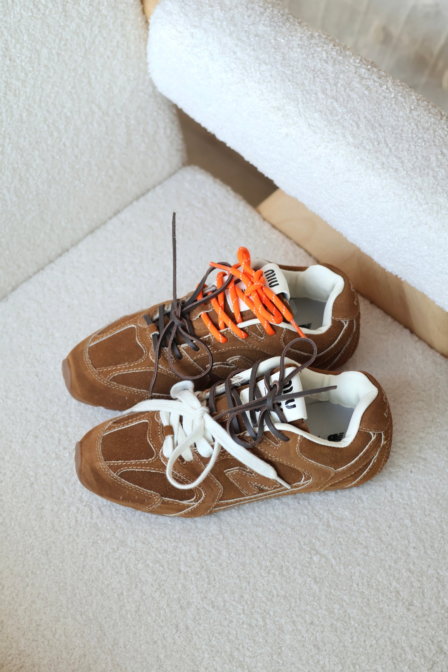 New Balance X Miu Miu 530 SL suede sneakers