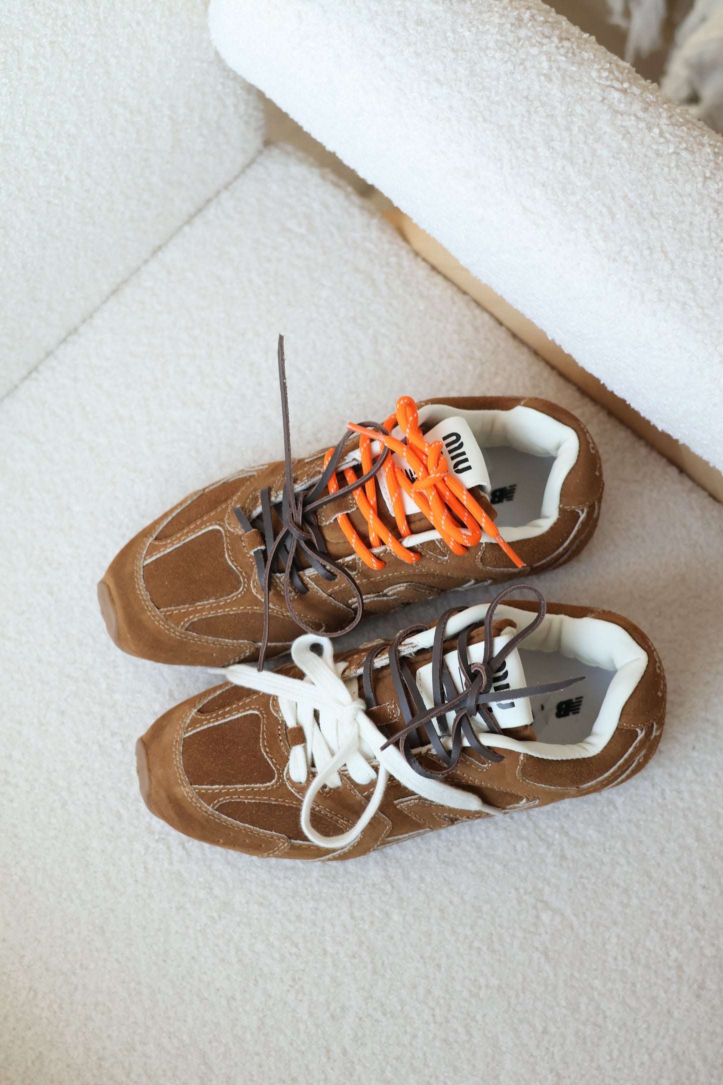 New Balance X Miu Miu 530 SL suede sneakers