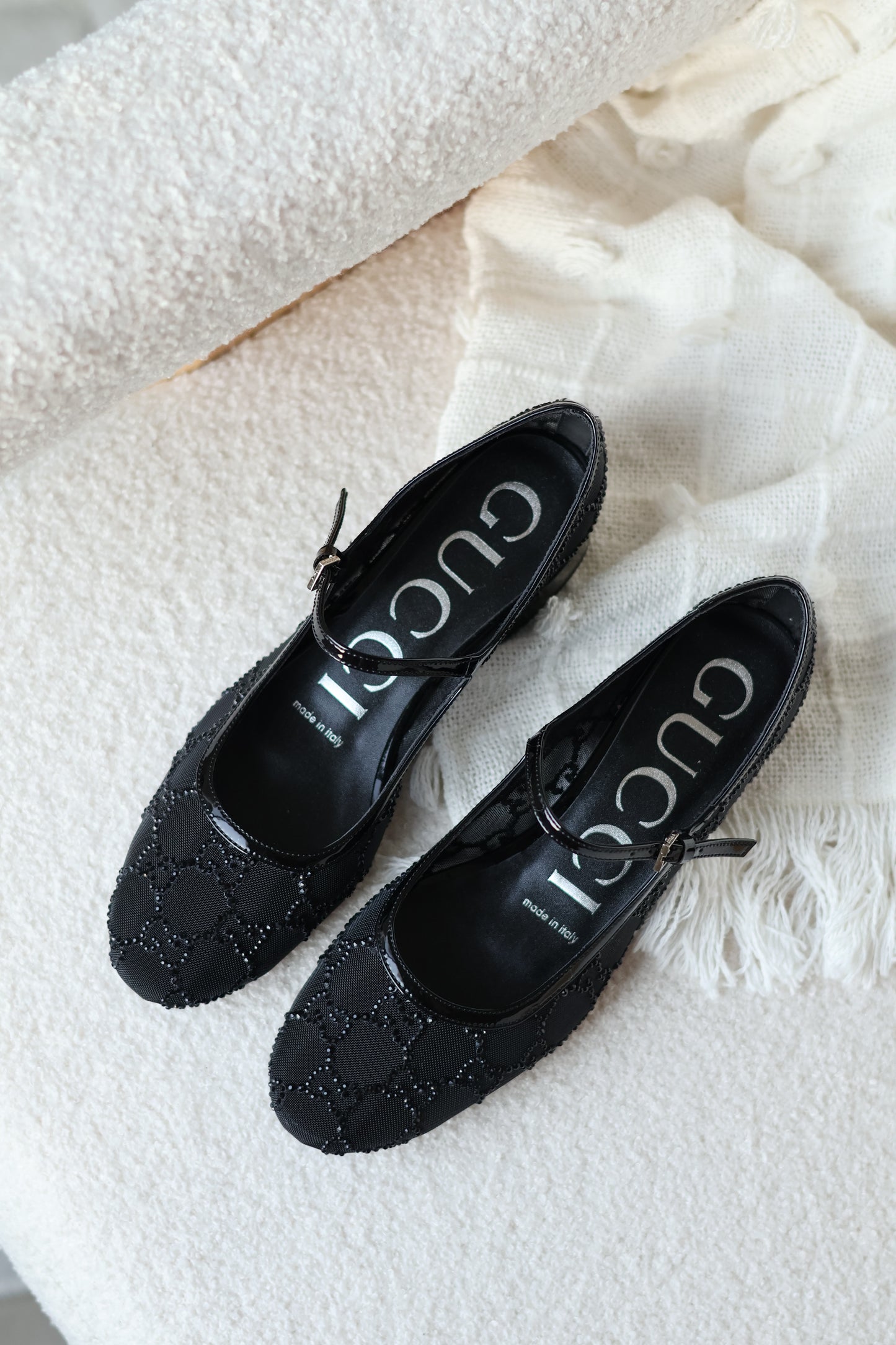 GG crystal ballet flat